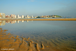 Visión general de la playa de San Lorenzo