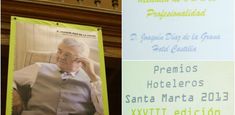 El premio de hostelería 2013 para Joaquín Díaz de la Grana propietario del Hotel Catilla